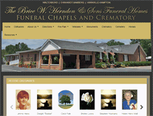 Tablet Screenshot of briceherndonfuneralhome.com